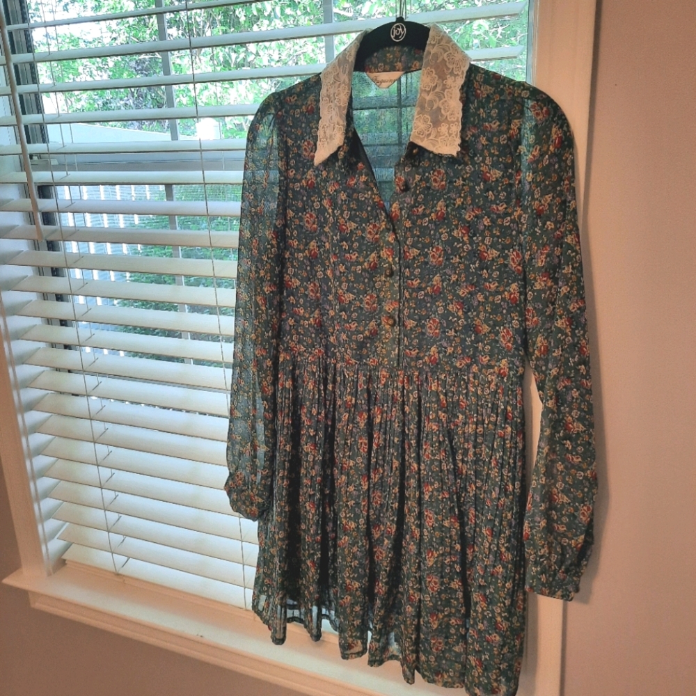 Boutique Floral Shirt Dress